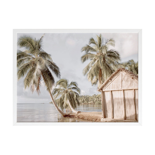 Hut by the Sea Printed Wall Art