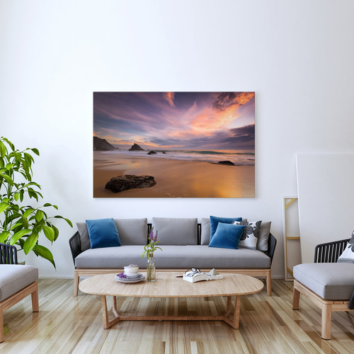 Kayla Bay by Temple & Webster Beach Sunset Canvas Print