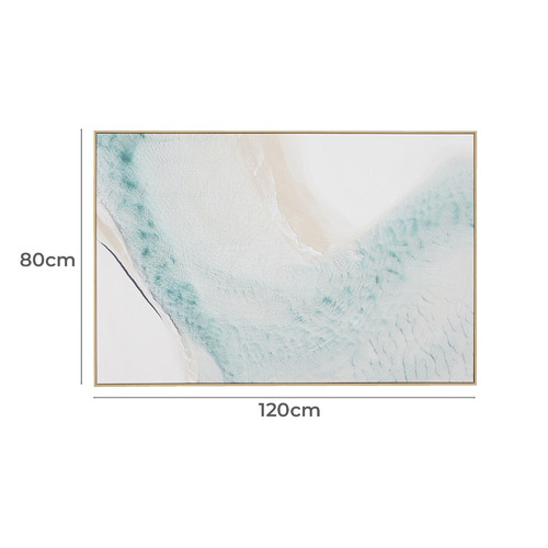 Kayla Bay by Temple & ster Aerial Sea View Framed Canvas Wall Art