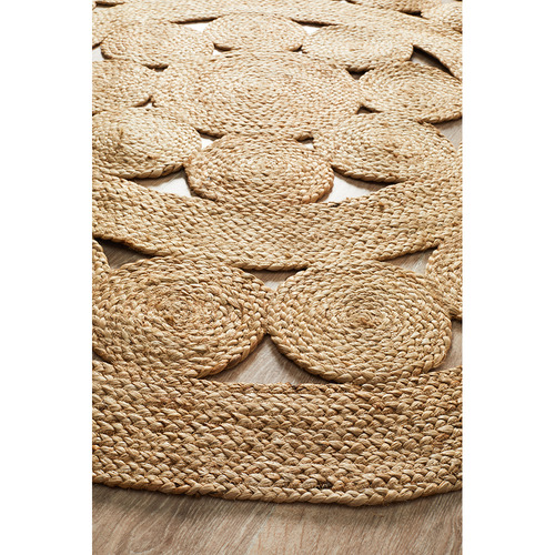 Kayla Bay by Temple & ster Natural Daisy Jute Rug
