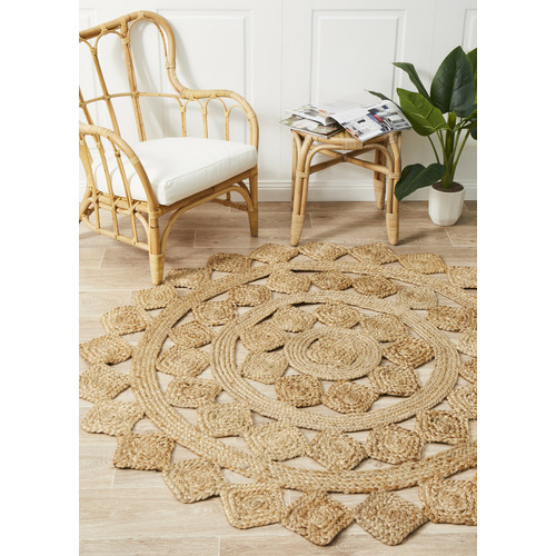 Kayla Bay by Temple & ster Jasmine Diamonds Natural Rug