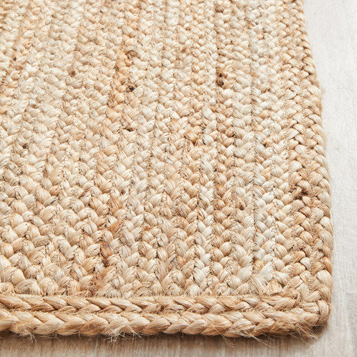 Kayla Bay By Temple & Webster Natural Hand-braided Jute Runner