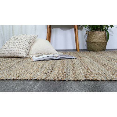 Kayla Bay by Temple & ster Blue Taj Basket Weave Jute Rug