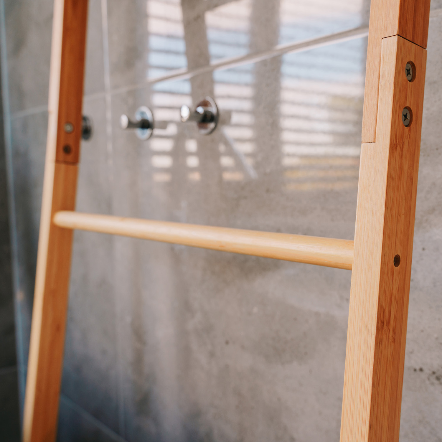Wallen Bamboo Bathroom Towel Ladder