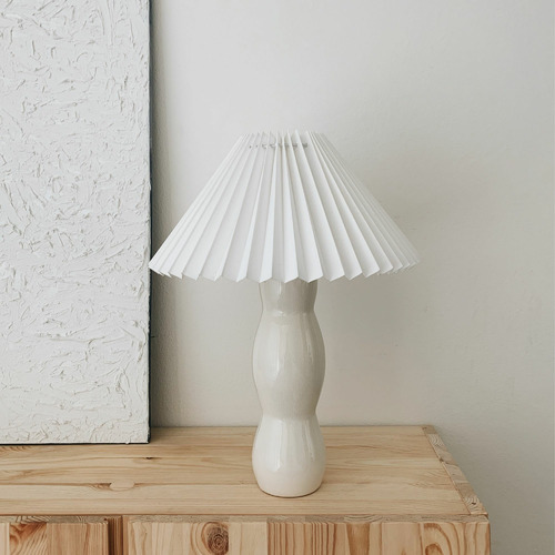 Sino-Pleated-Fabric-Lamp-Shade