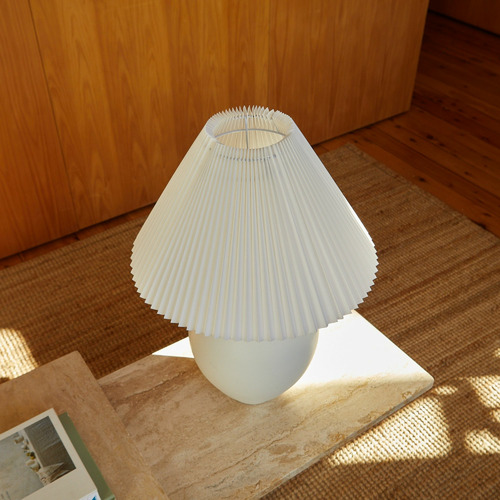 Sino-Pleated-Fabric-Lamp-Shade