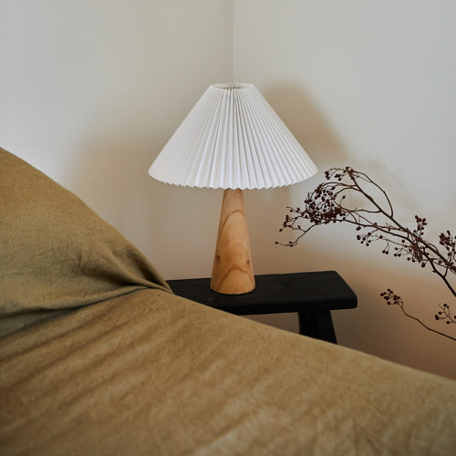 Sino-Pleated-Fabric-Lamp-Shade