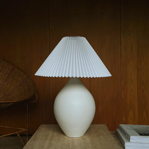 Sino-Pleated-Fabric-Lamp-Shade