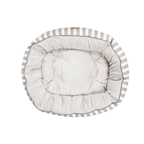 Hamptons Stripe 4 Seasons Cotton Circular Dog Bed
