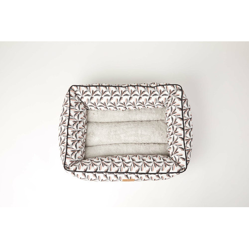 Shadow Quartz Cotton Bolstered Dog Bed