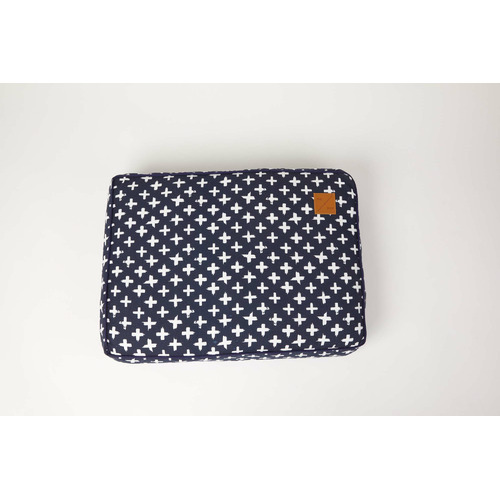 Navy Cross Classic Cushion Dog Bed