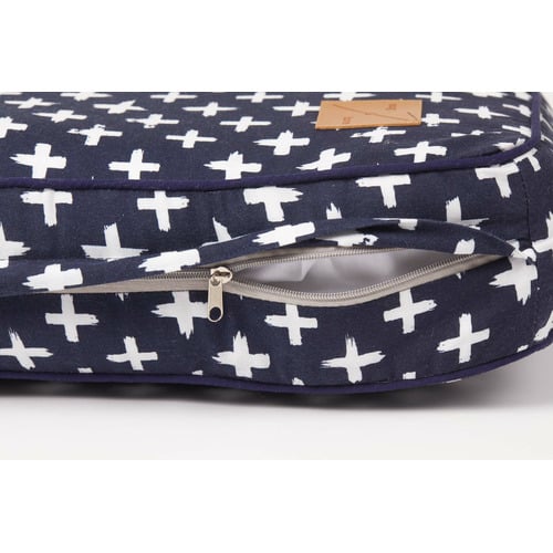 Navy Cross Classic Cushion Dog Bed