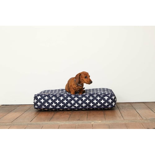 Navy Cross Classic Cushion Dog Bed