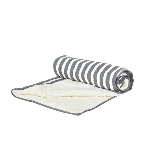 Hamptons Stripe Fleece Dog Blanket