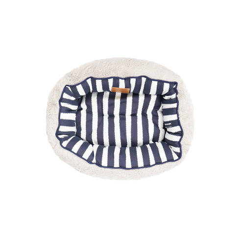 Hamptons Stripe Reversible Cat Bed