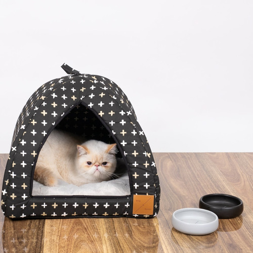 Mog&Bone 300ml Handmade Ceramic Cat Bowl Temple & ster