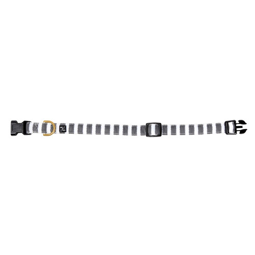 Charcoal Hamptons Stripe Hemp Dog Collar