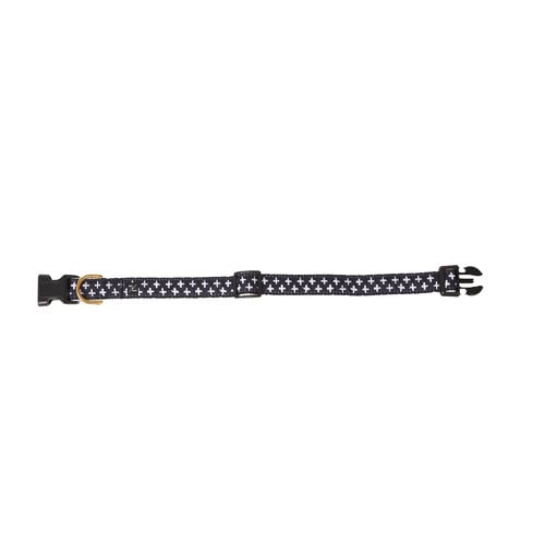 Navy Cross Hemp Dog Collar