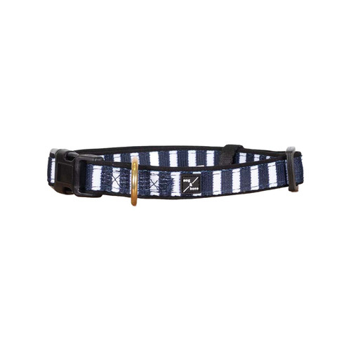 Neoprene Dog Collar - Latte Hamptons Stripe Print – Mog & Bone