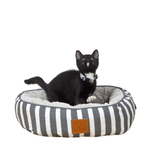 Hamptons Stripe Reversible Cat Bed | Temple & Webster