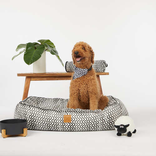 Bolster-Cotton-Blend-Dog-Bed