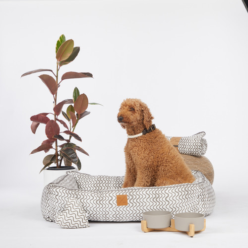 Bolster-Cotton-Blend-Dog-Bed