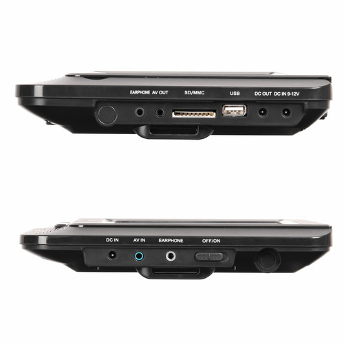 22.9cm Dual Screen Portable DVD Player Temple & ster