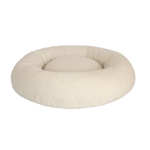 Cream Luxury Boucle Dog bed | Temple & Webster