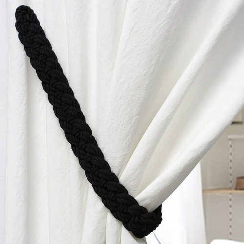 Rustique Weaved Cotton-Blend Magnetic Curtain Tieback
