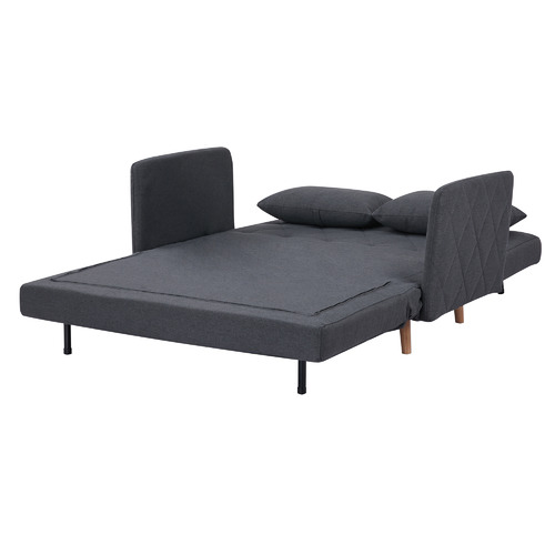 PalmgroveLane Charcoal Liam 2 Seater Sofa Bed | Temple & Webster