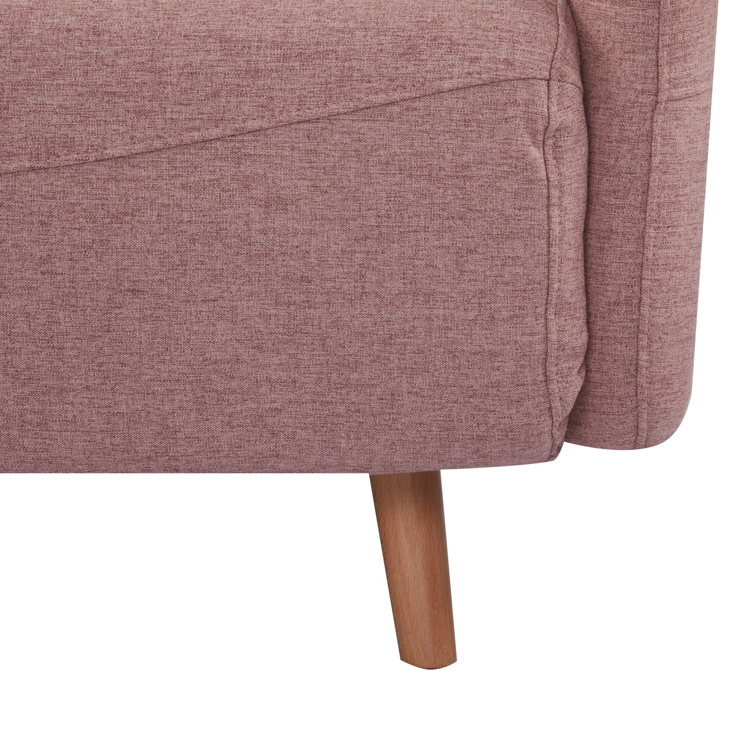 Blush Liam Upholstered Sofa Bed