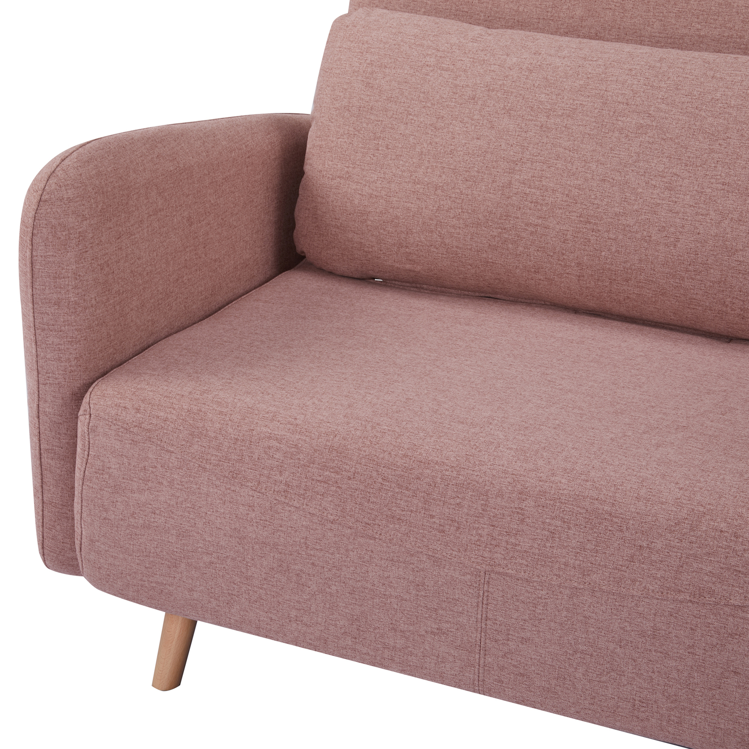 Blush Liam Upholstered Sofa Bed
