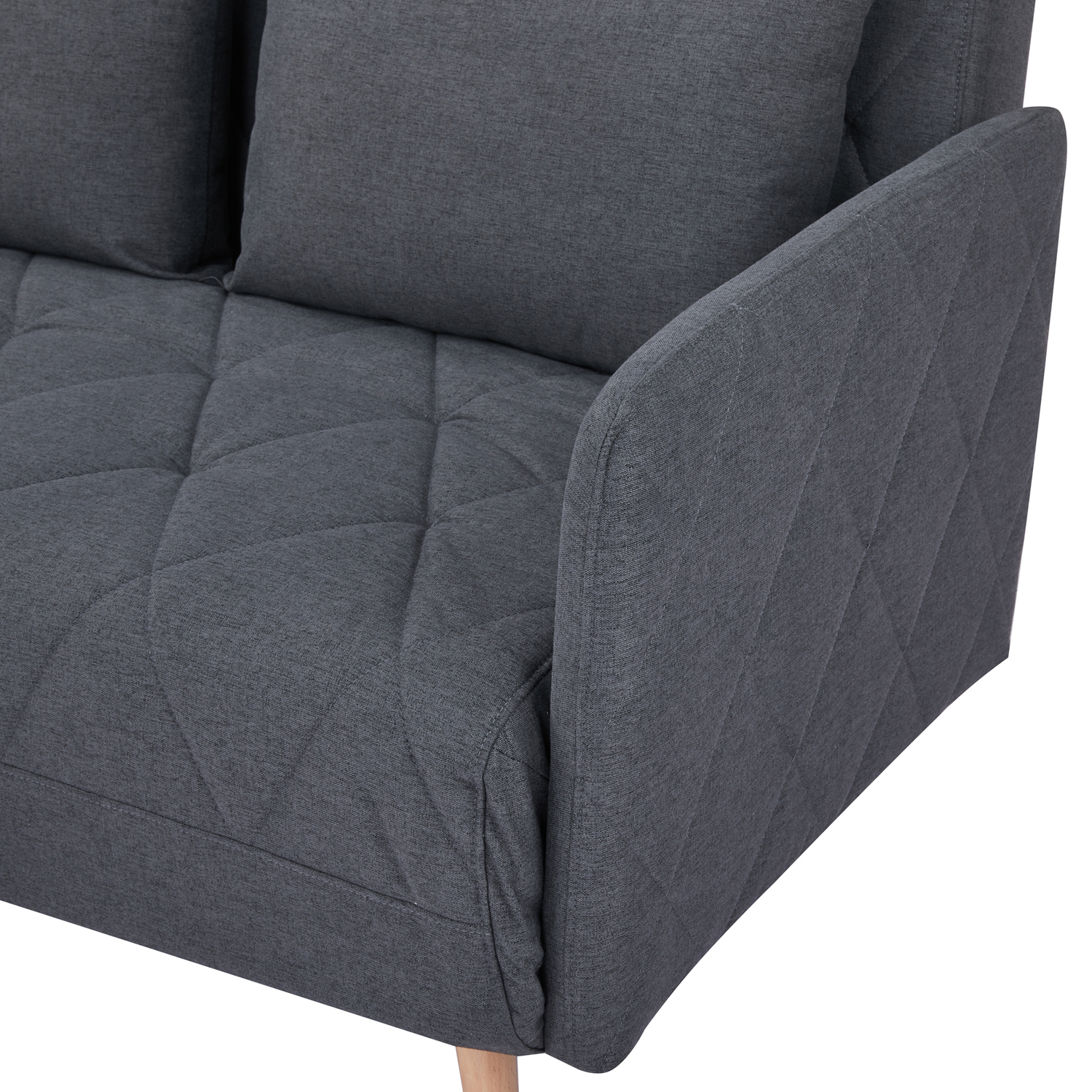 Charcoal Liam Upholstered Sofa Bed