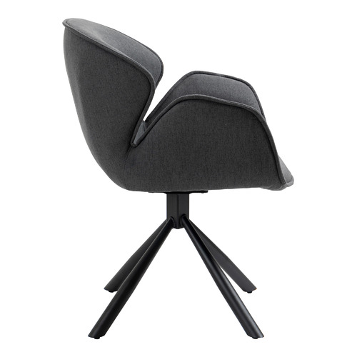 PalmgroveLane Powell Upholstered Swivel Dining Chair Temple & ster