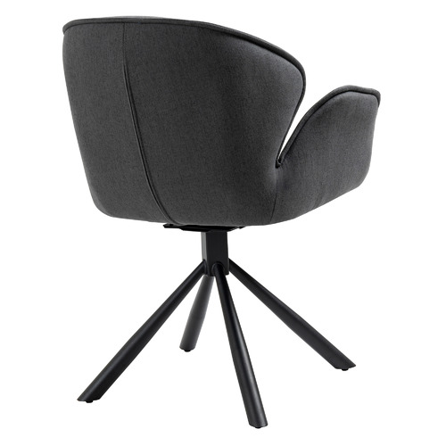 PalmgroveLane Powell Upholstered Swivel Dining Chair Temple & ster