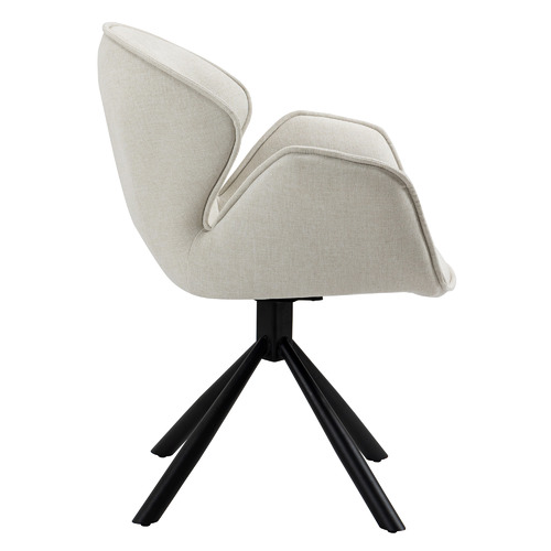 PalmgroveLane Powell Upholstered Swivel Dining Chair Temple & ster