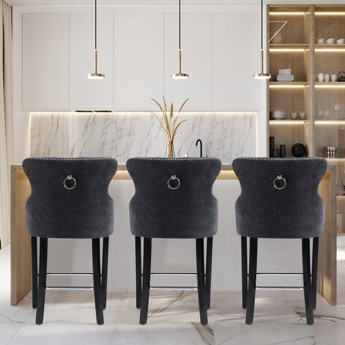 70cm Callia Chenille Barstools