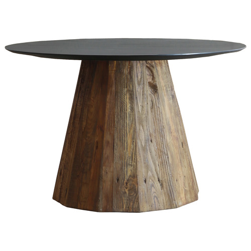 Ethan Round Recycled Pine Wood Dining Table