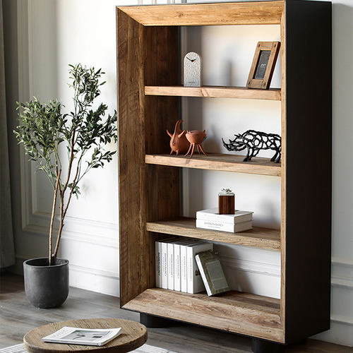Anrik Pine Wood Bookcase Temple & ster
