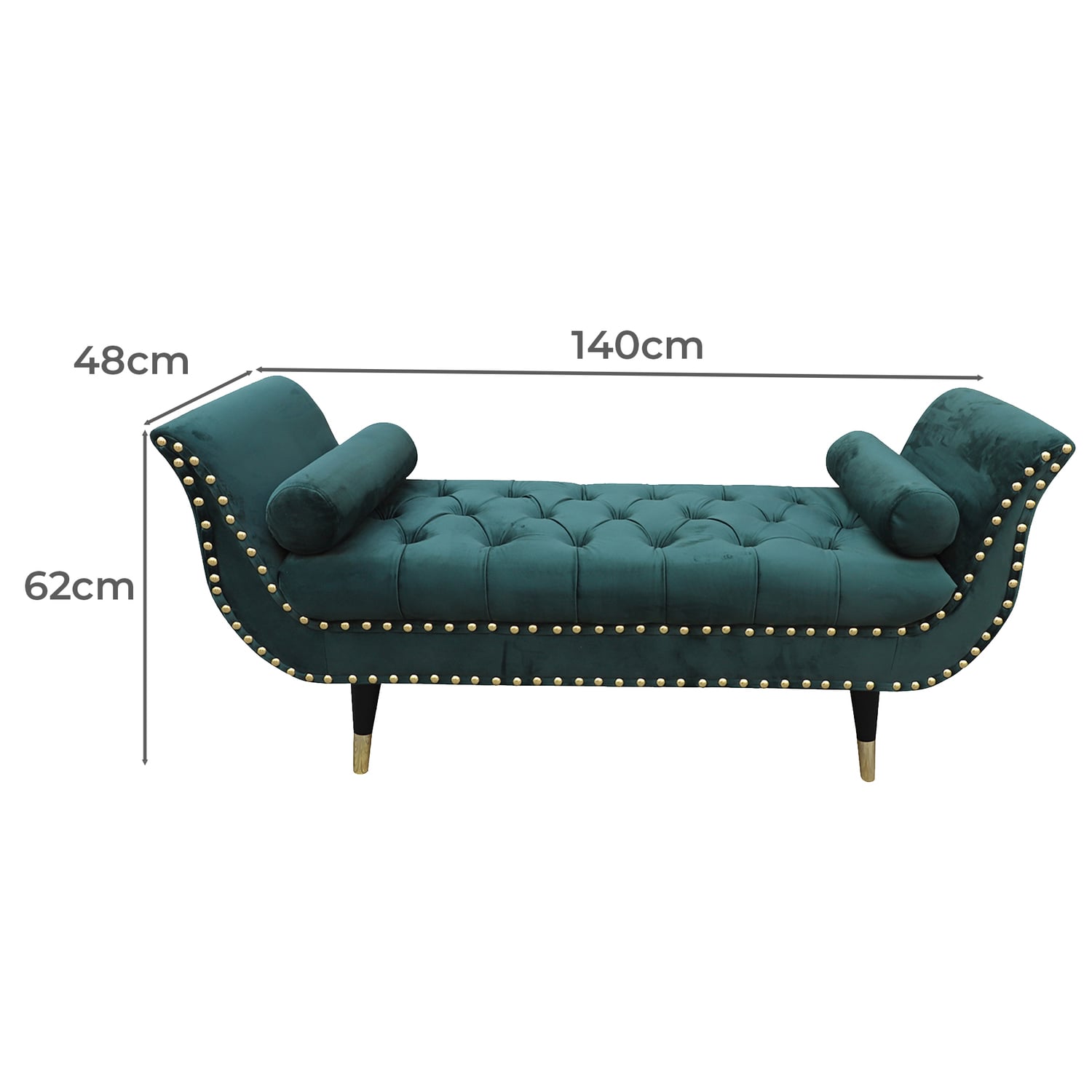 Nizar Polyester Ottoman Bench