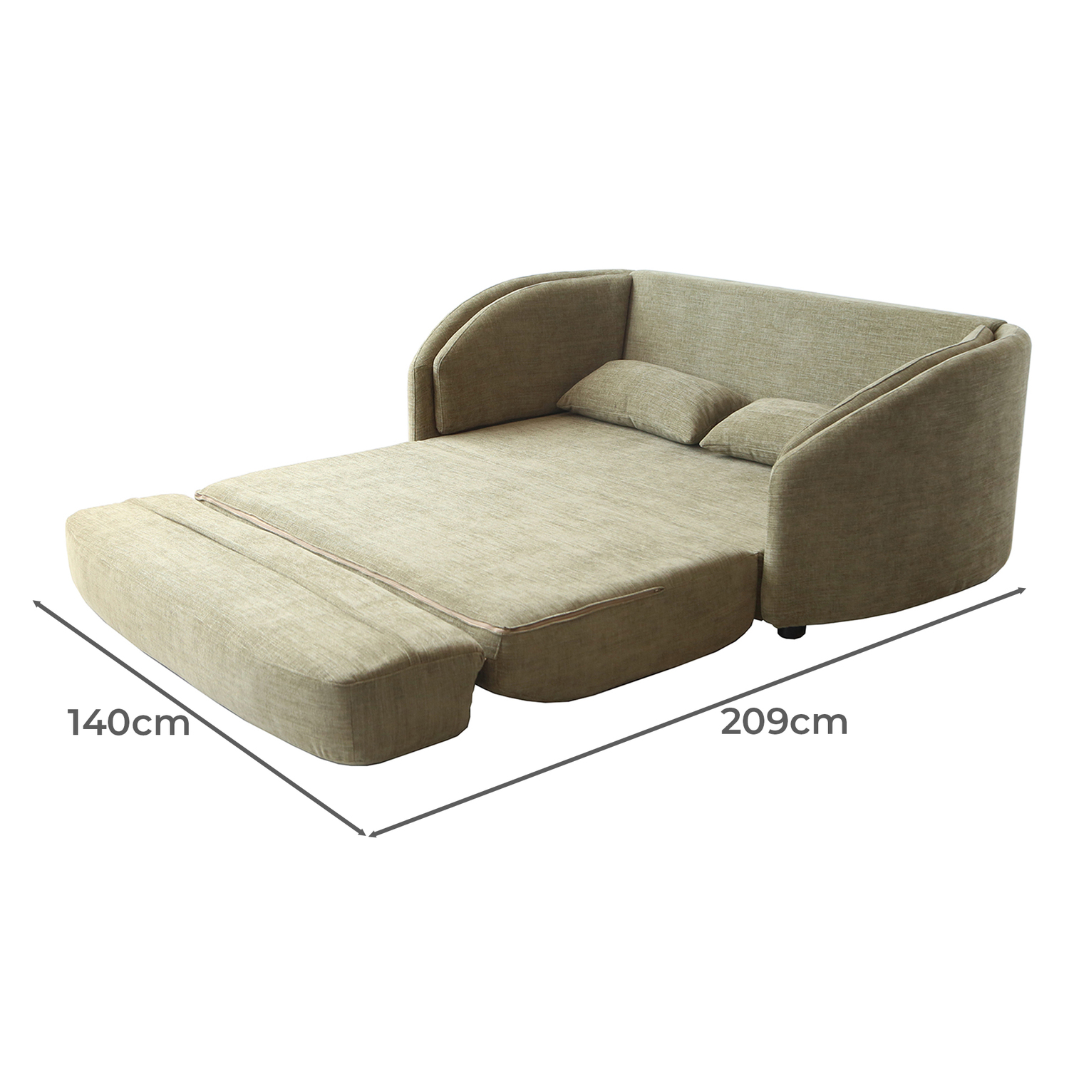 Gigi 2 Seater Fold Out Sofa Bed