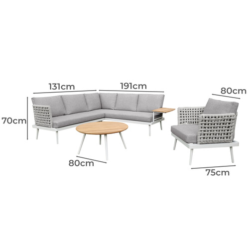 5 Seater Bray Outdoor Lounge Set