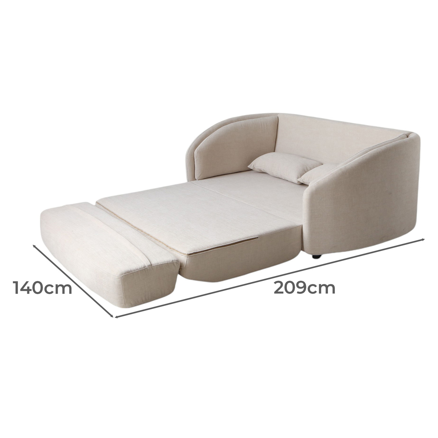 Gigi 2 Seater Fold Out Sofa Bed