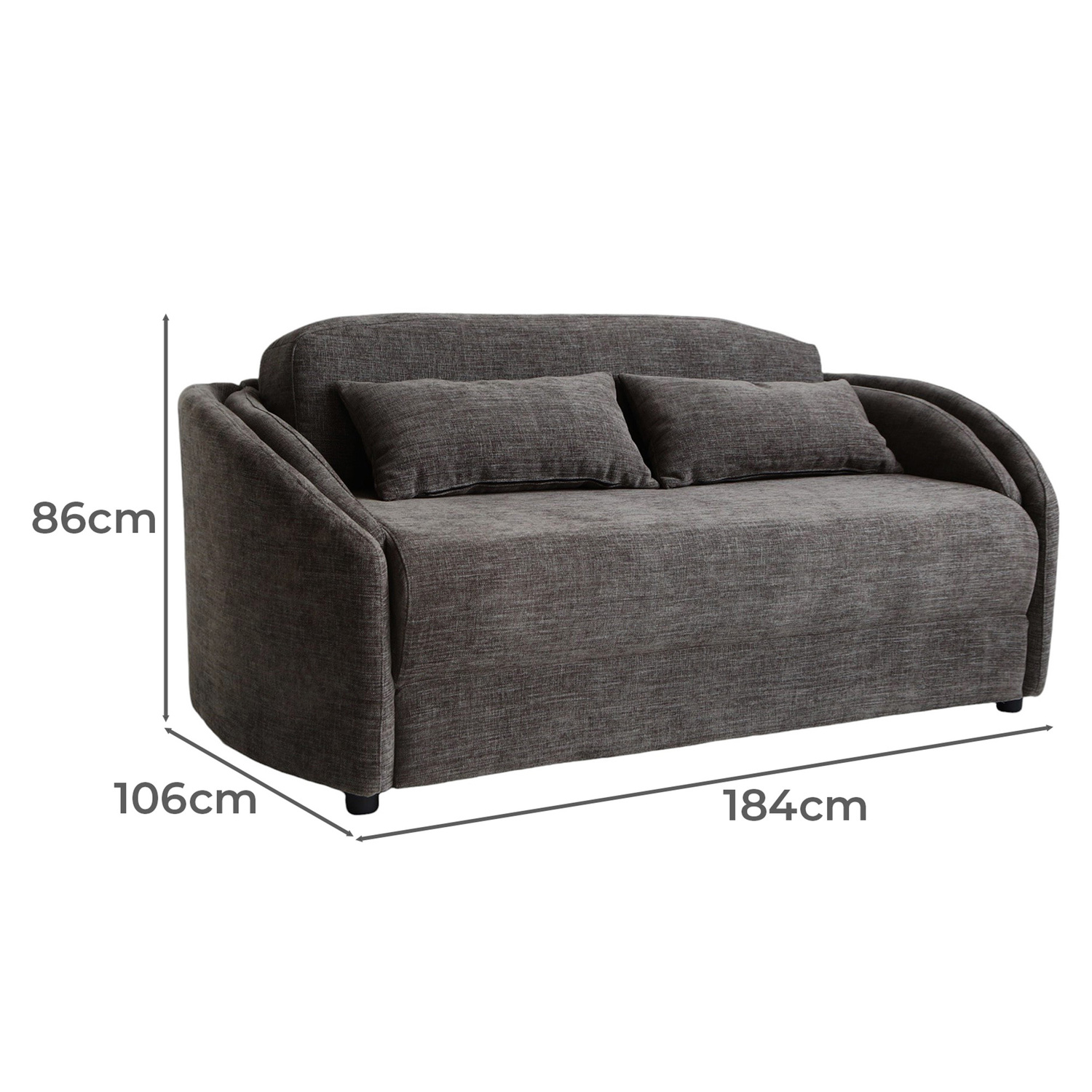 Gigi 2 Seater Fold Out Sofa Bed
