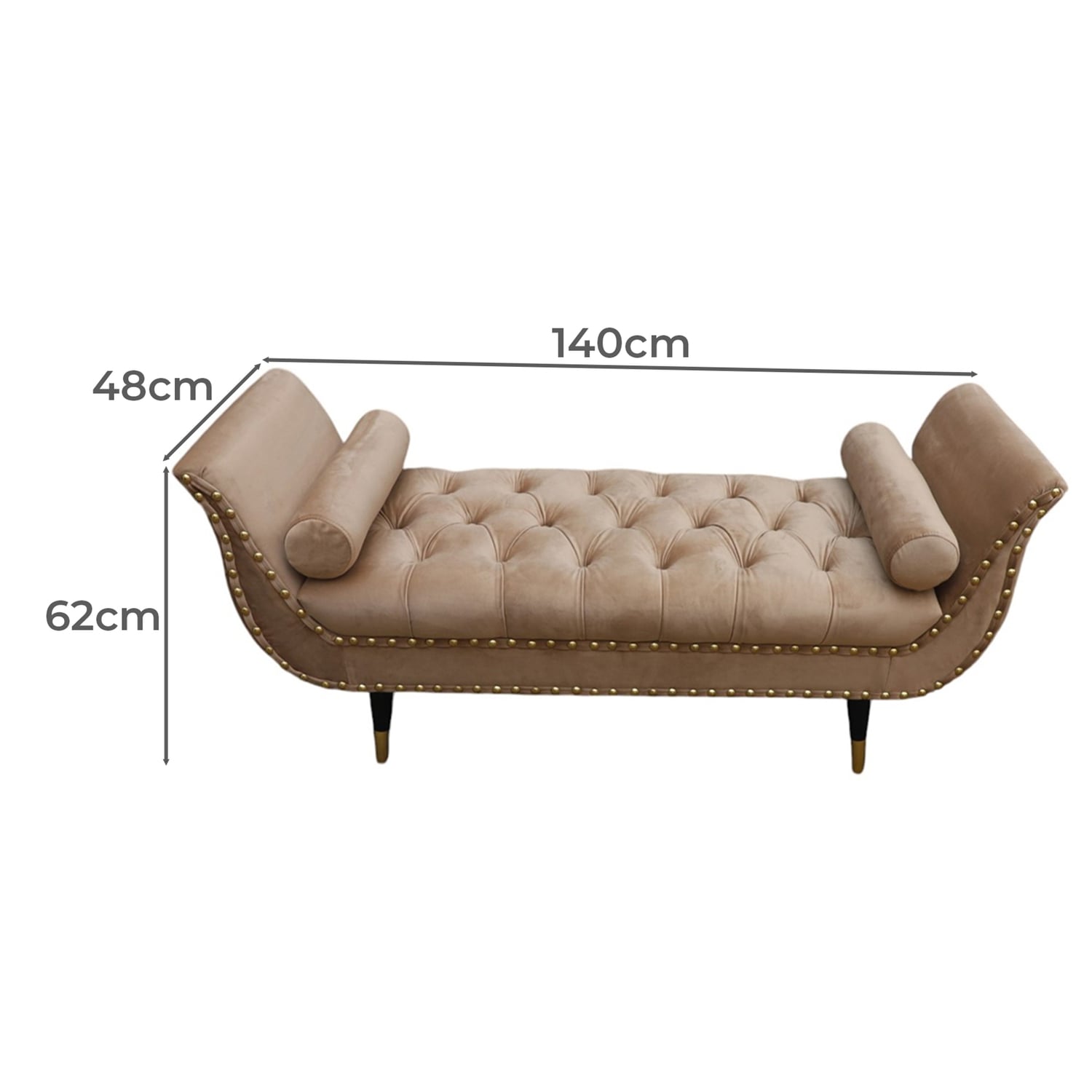 Nizar Velvet Ottoman Bench