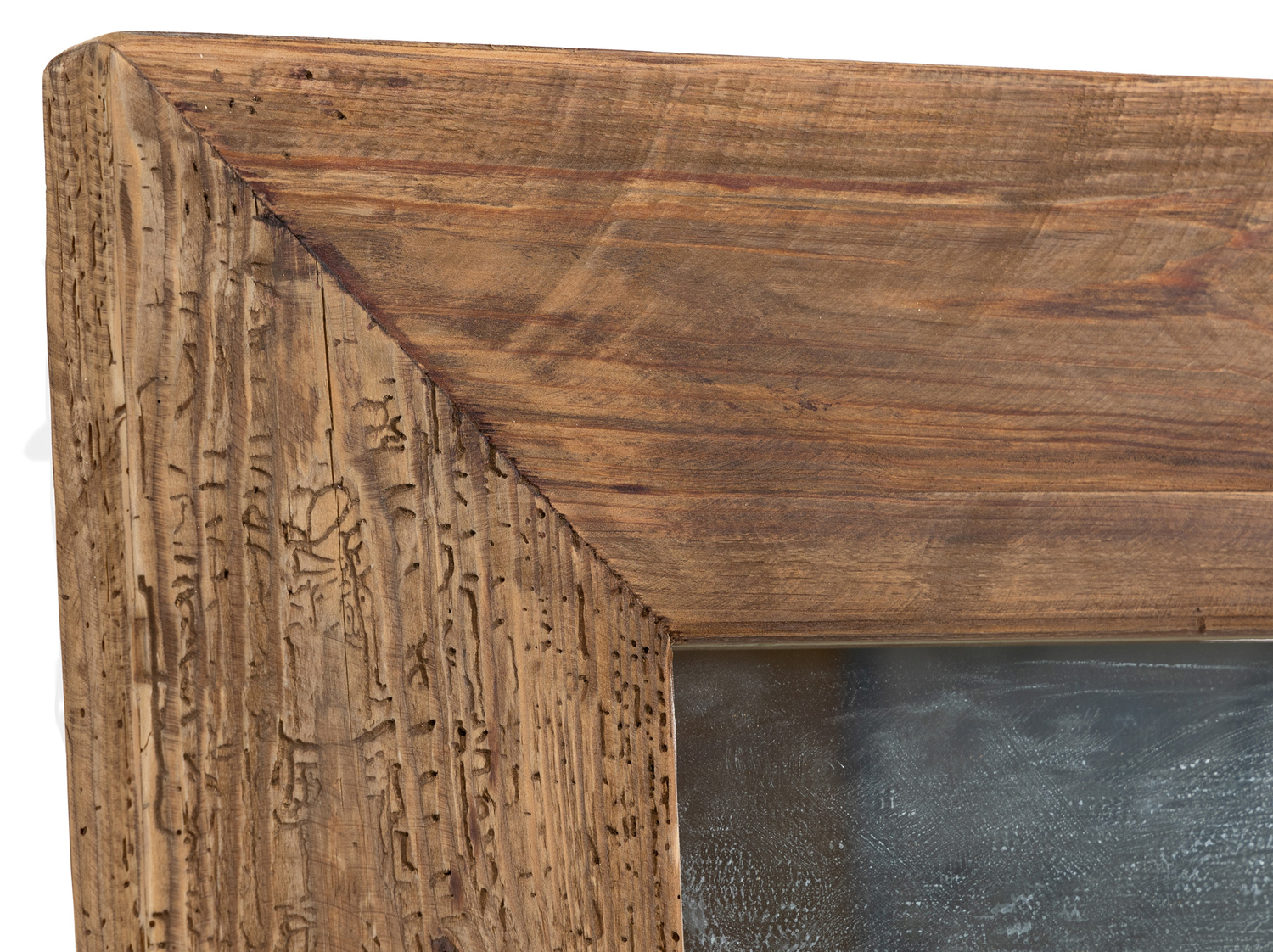 Natural Recycled Wood Wall Mirror