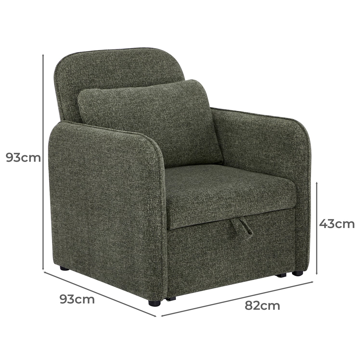 Marcello Single Upholstered Sofa Bed