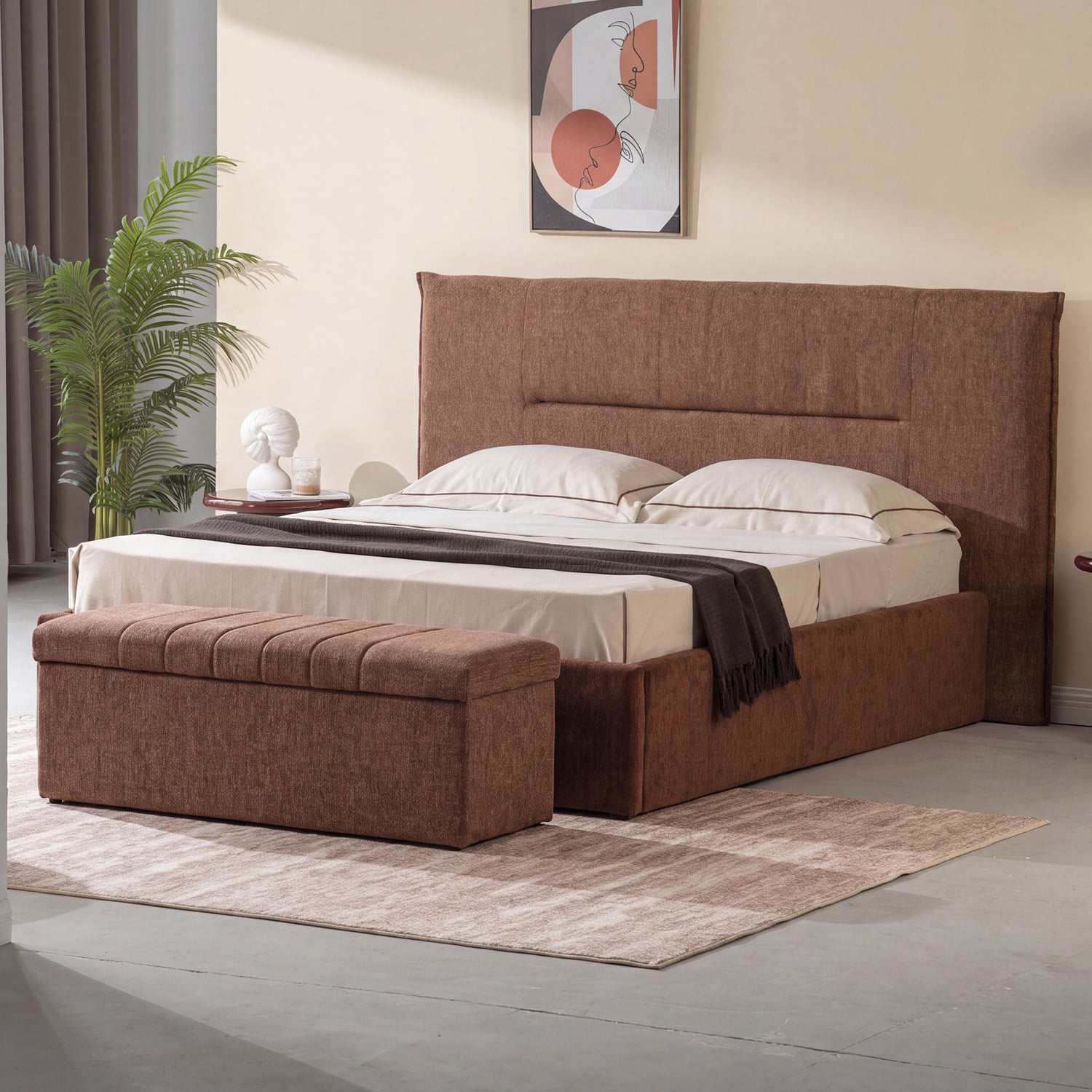Kleio Upholstered Queen Bed Frame