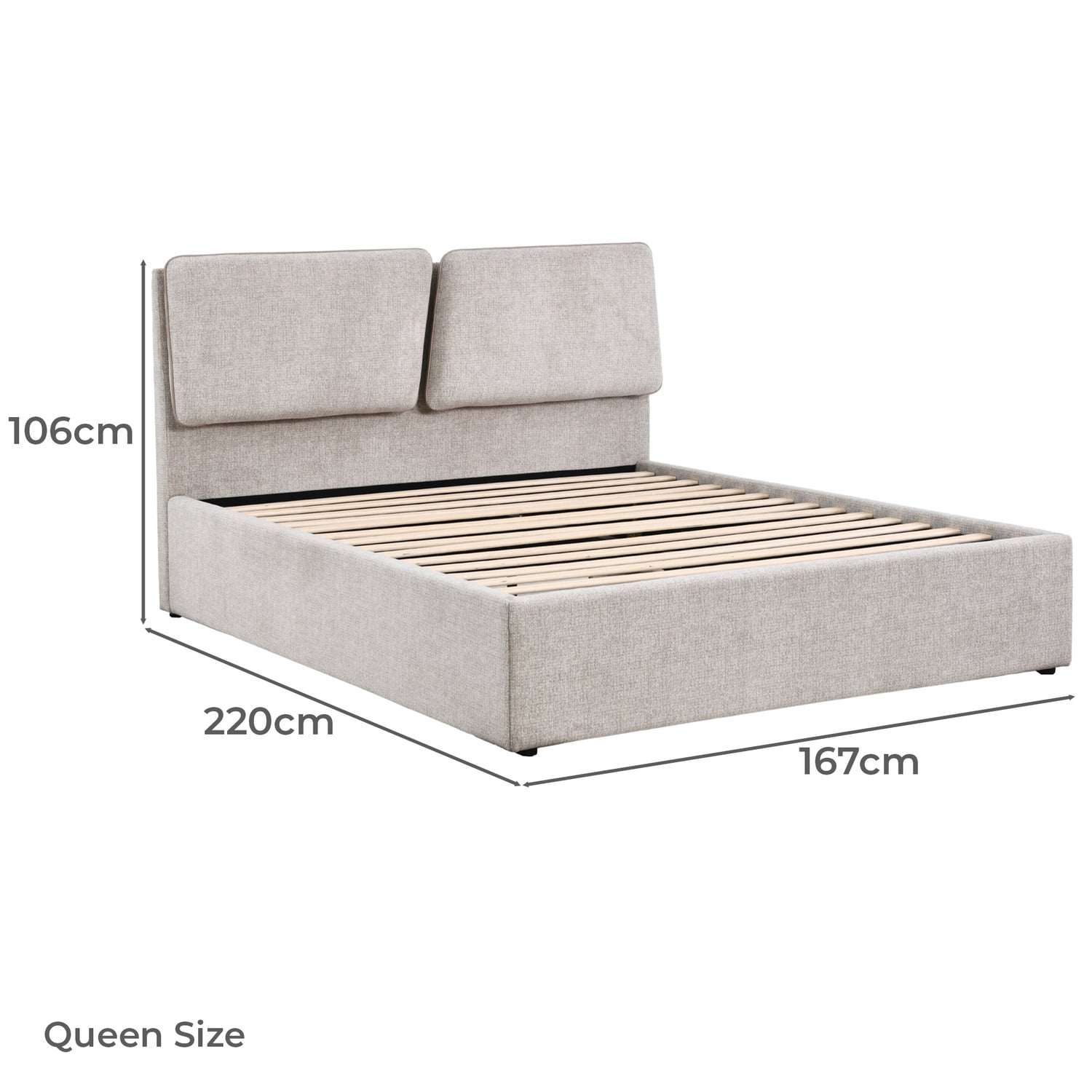Alexia Upholstered Queen Bed Frame