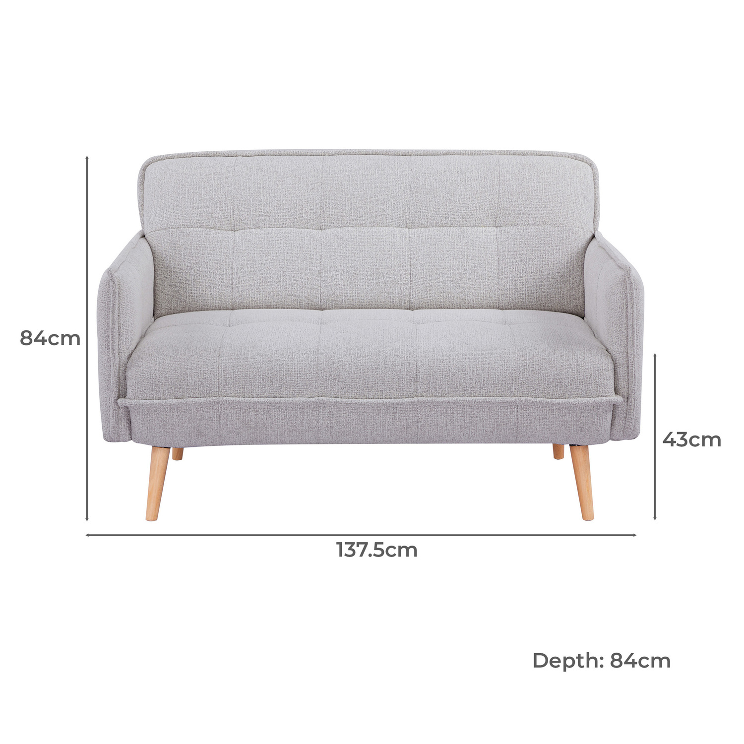 Cassini 2 Seater Chenille Sofa